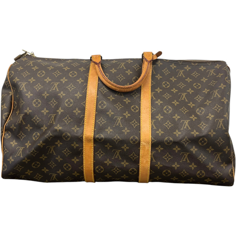 Men's Monogram Keepall 55 Bag Brown
