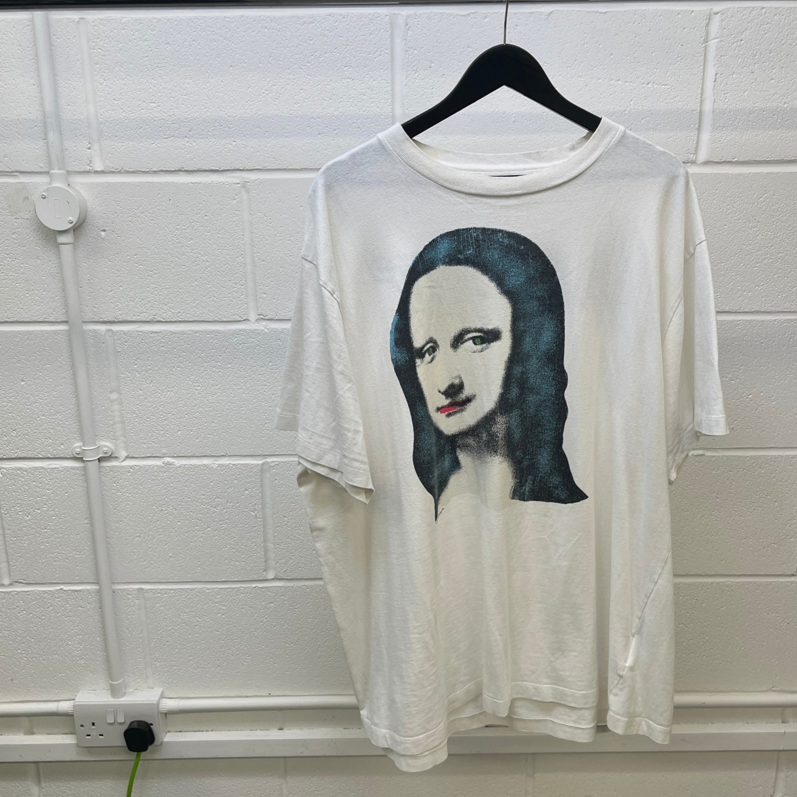Men's Mona Lisa T-Shirt White Size L - Photo 8