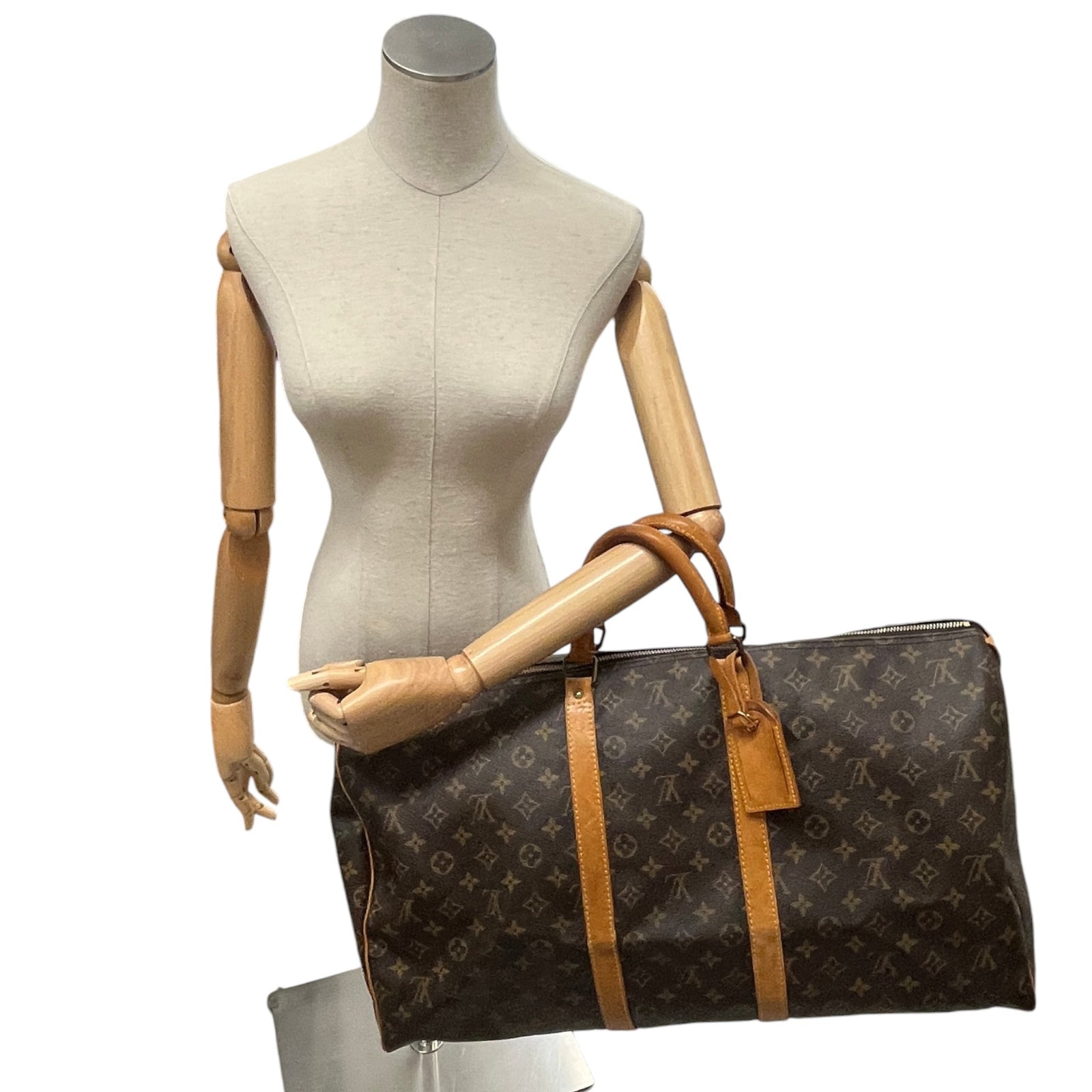 Men's Monogram Keepall 55 Bag Brown - Photo 2