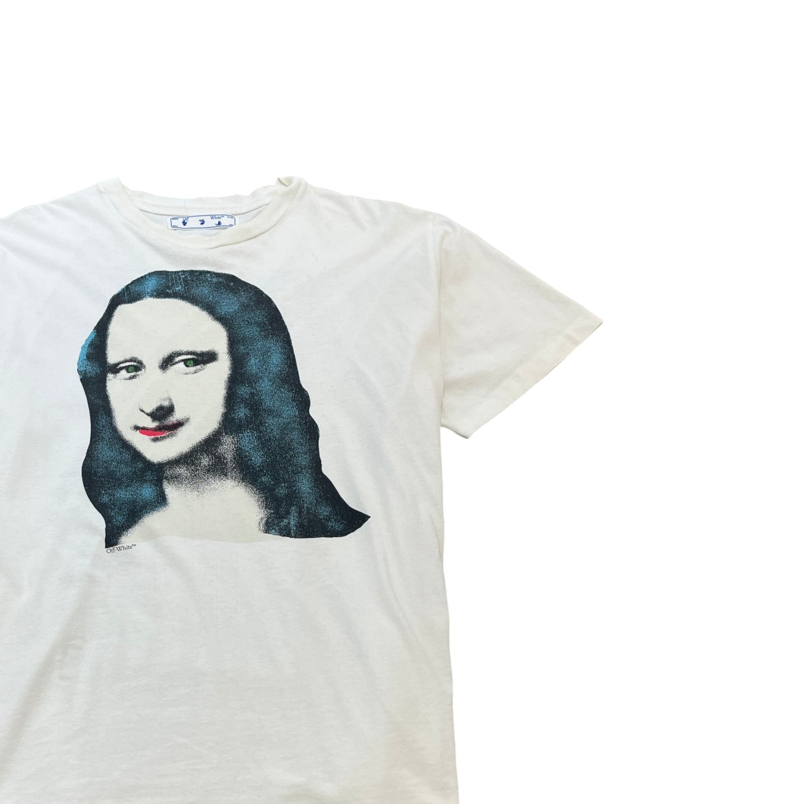 Men's Mona Lisa T-Shirt White Size L - Photo 3