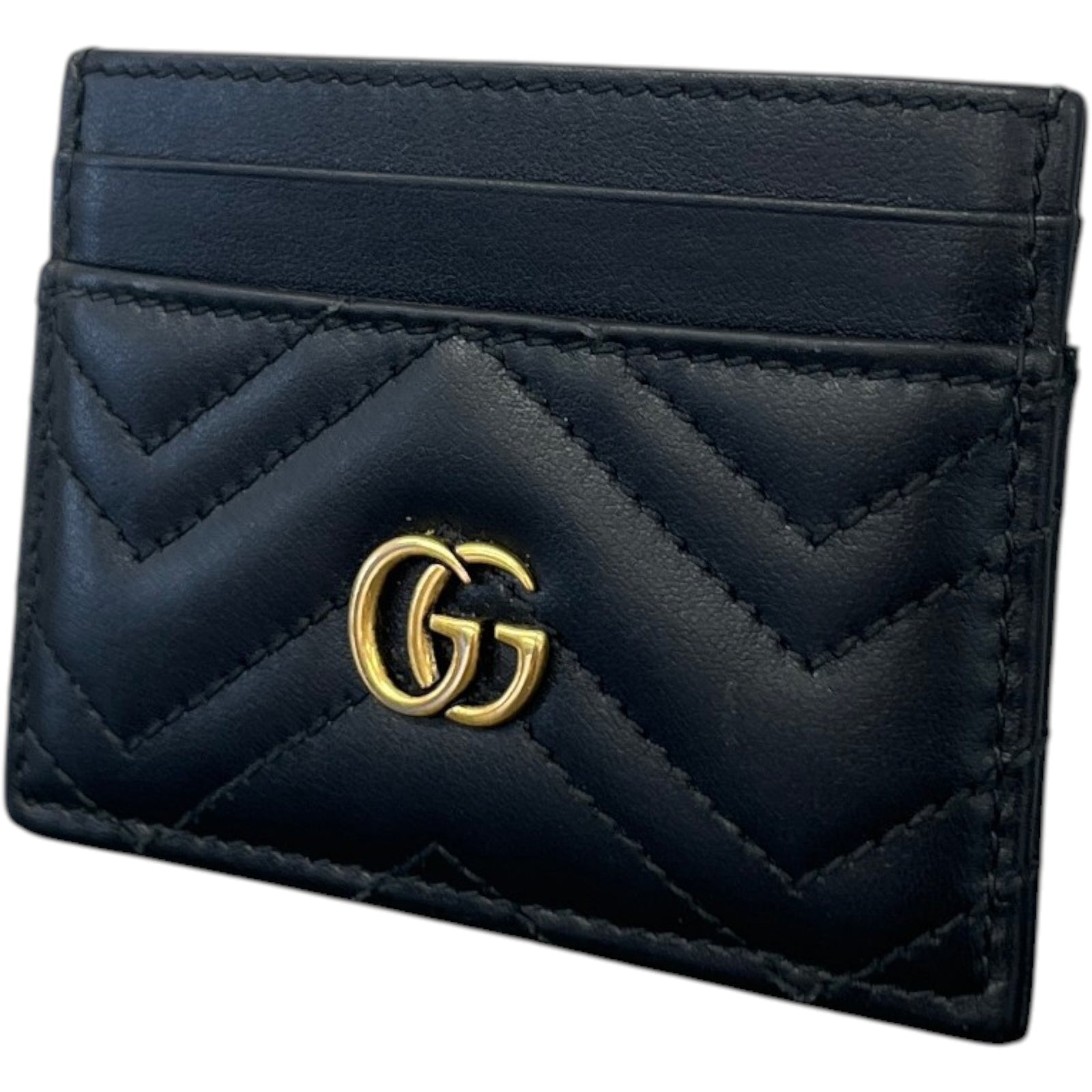 Women's Gg Marmont Card Holder Black - Photo 4