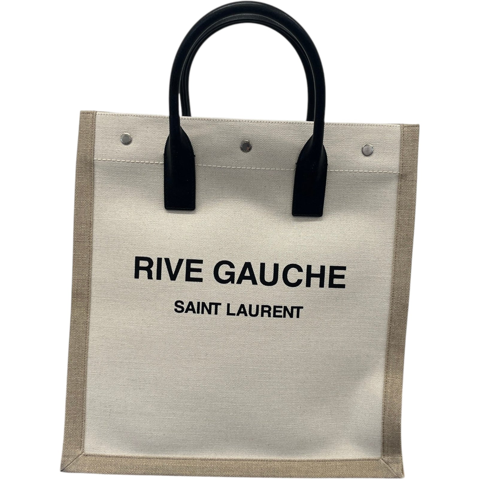 Women's Small Rive Gauche Tote Handbag Beige - Photo 1