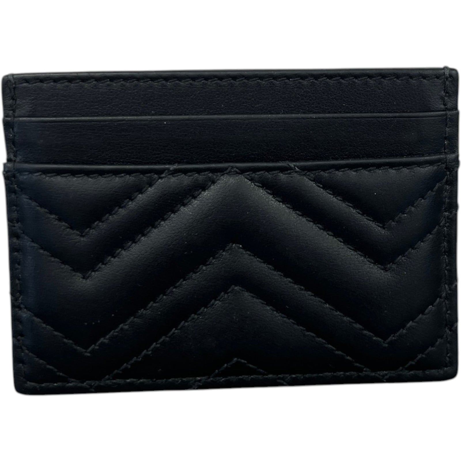 Women's Gg Marmont Card Holder Black - Photo 2