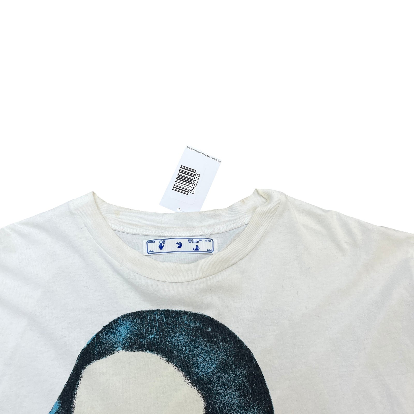 Men's Mona Lisa T-Shirt White Size L - Photo 6