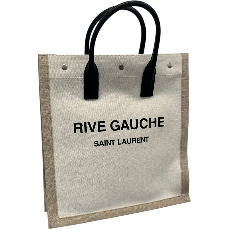 Women's Small Rive Gauche Tote Handbag Beige