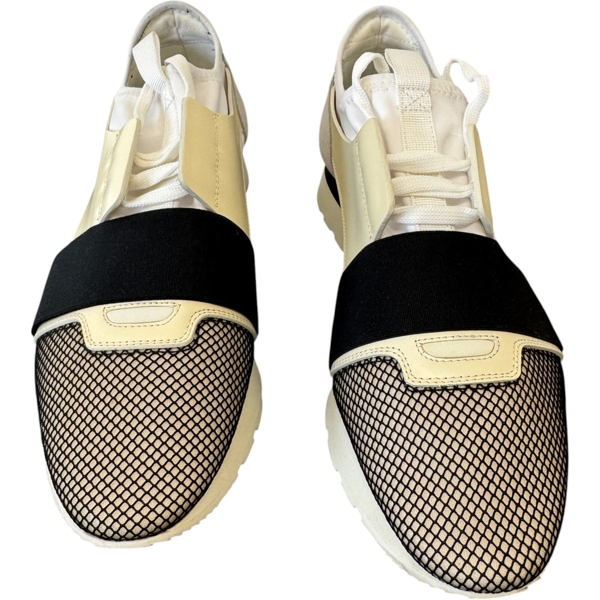 Men's Race Runner Low Trainers Cream Size UK 7 / EU 41 - Photo 6