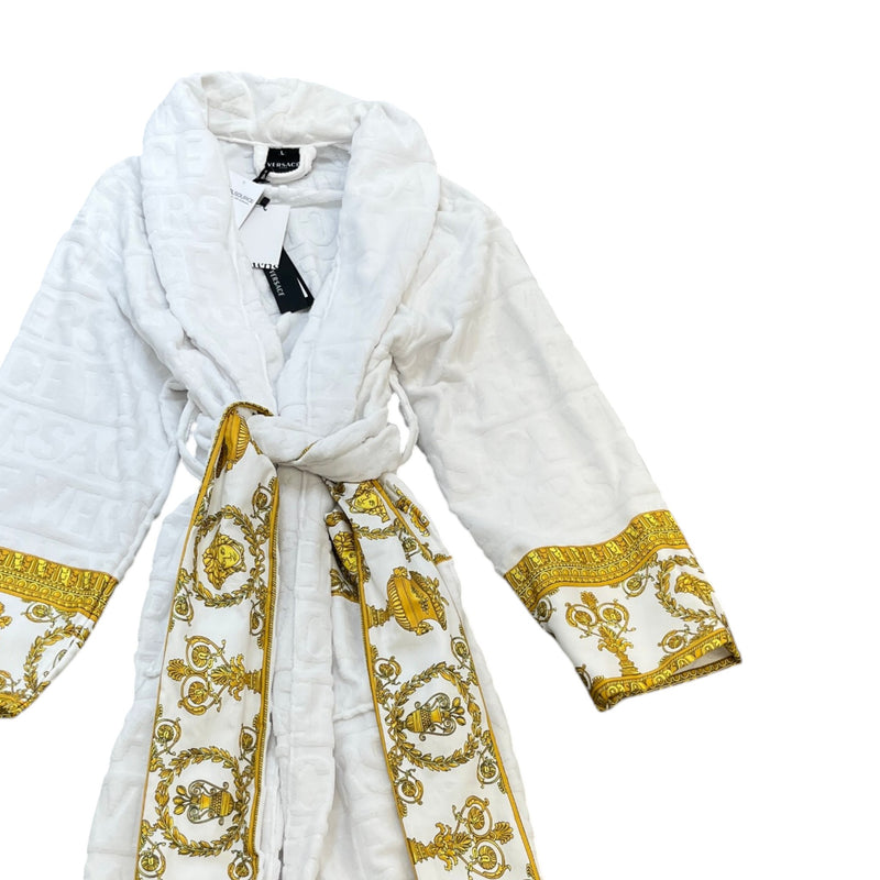 Men's I ♡ Baroque Bath Robe White Size L