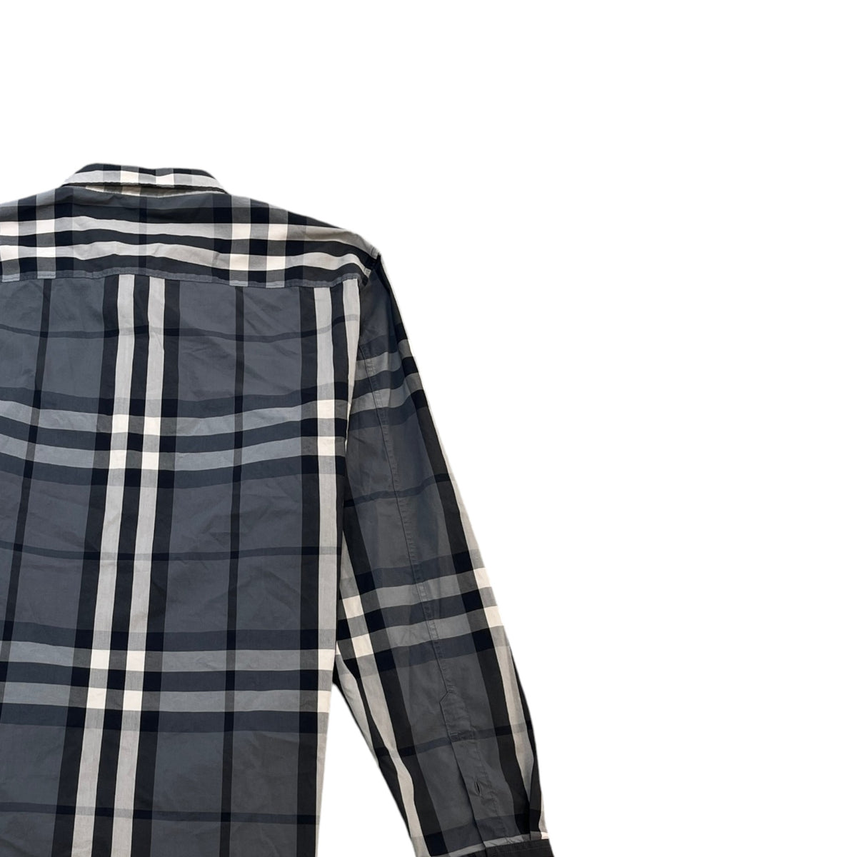 Men's Checkered Long Sleeve Shirt Grey Size XXL - Photo 4