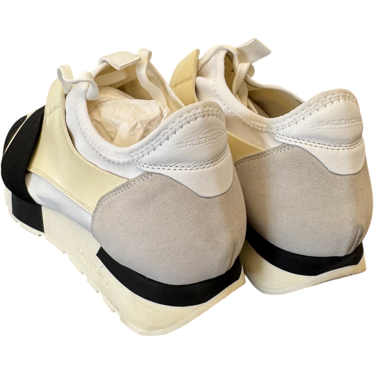 Men's Race Runner Low Trainers Cream Size UK 7 / EU 41 - Photo 8