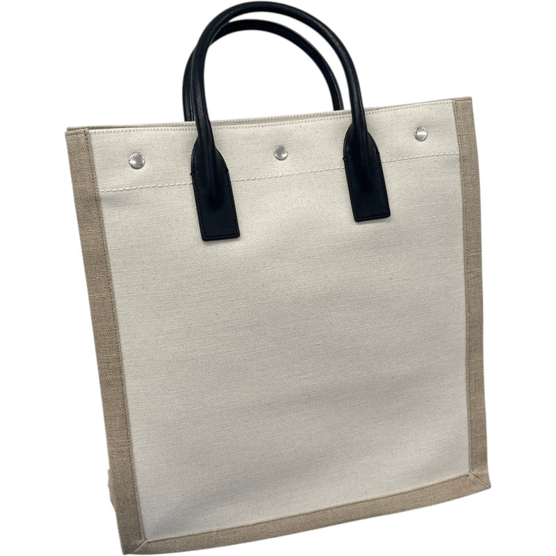Women's Small Rive Gauche Tote Handbag Beige