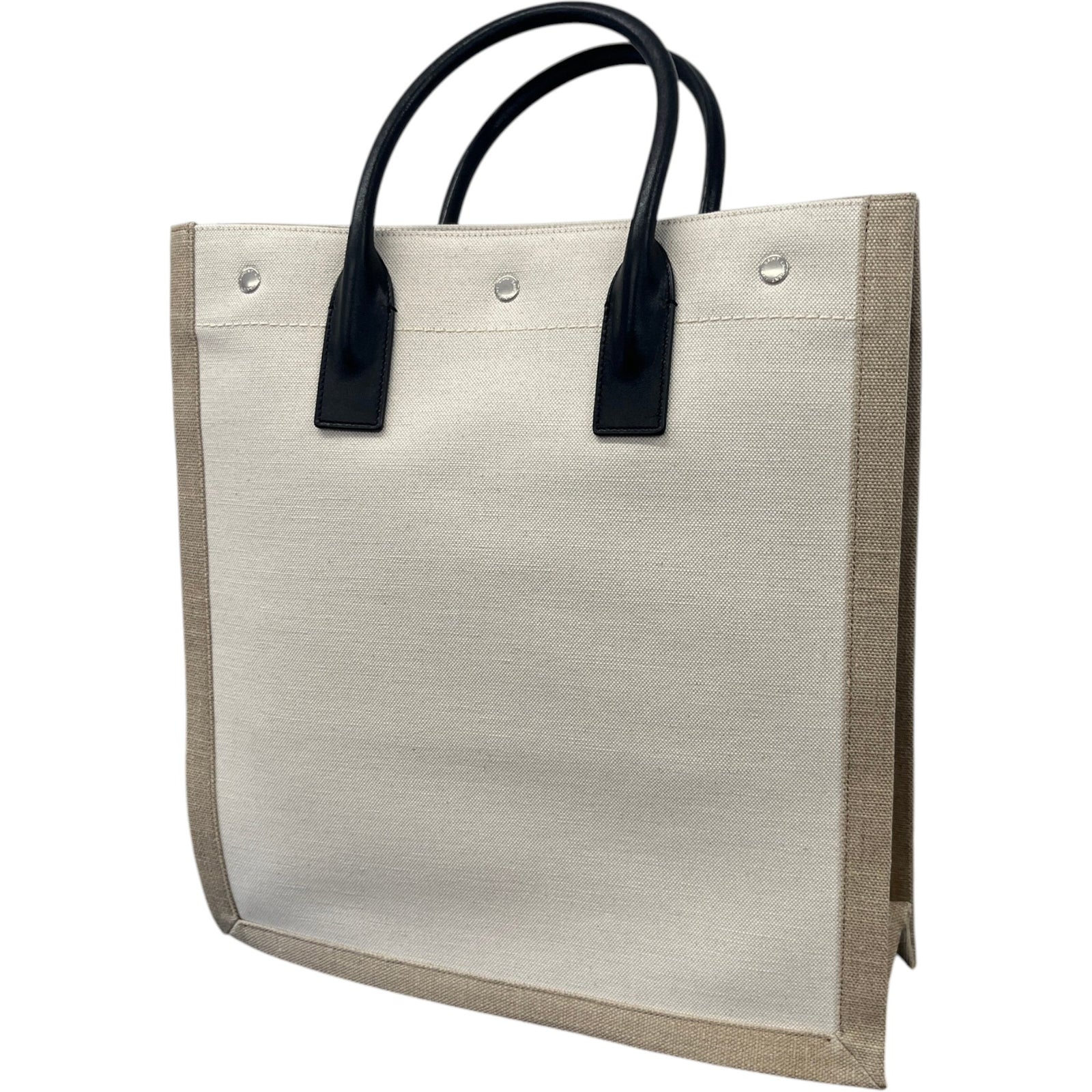 Women's Small Rive Gauche Tote Handbag Beige - Photo 9