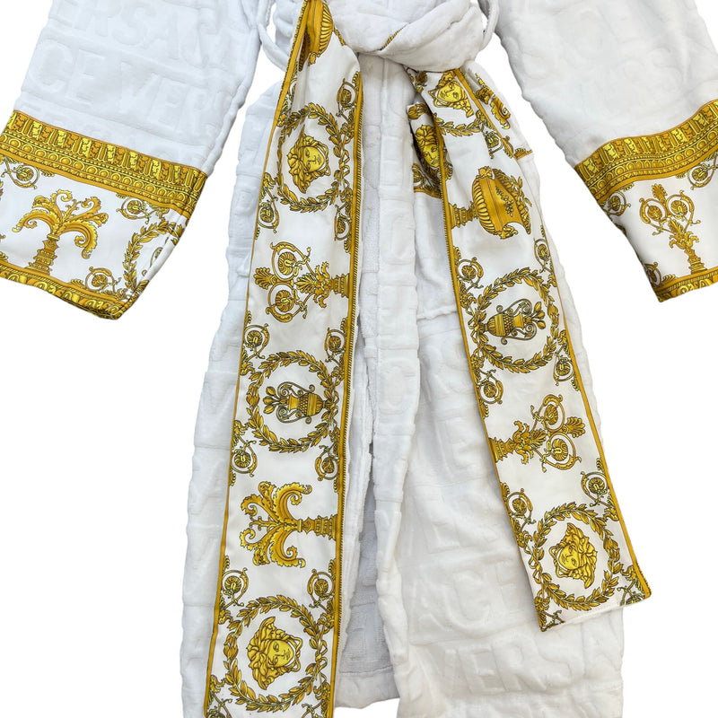 Men's I ♡ Baroque Bath Robe White Size L