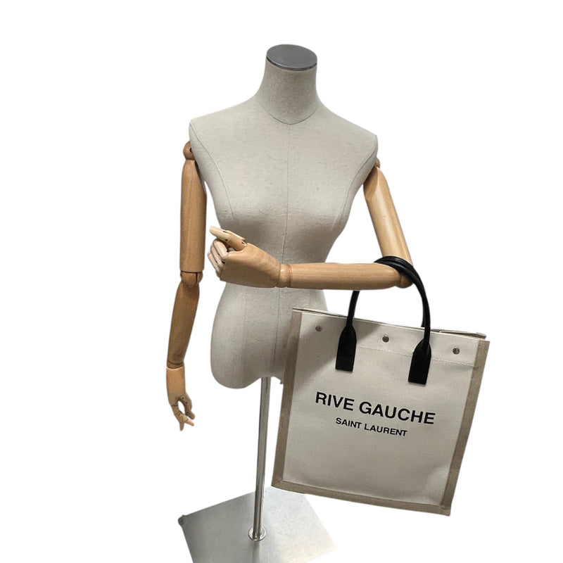 Women's Small Rive Gauche Tote Handbag Beige