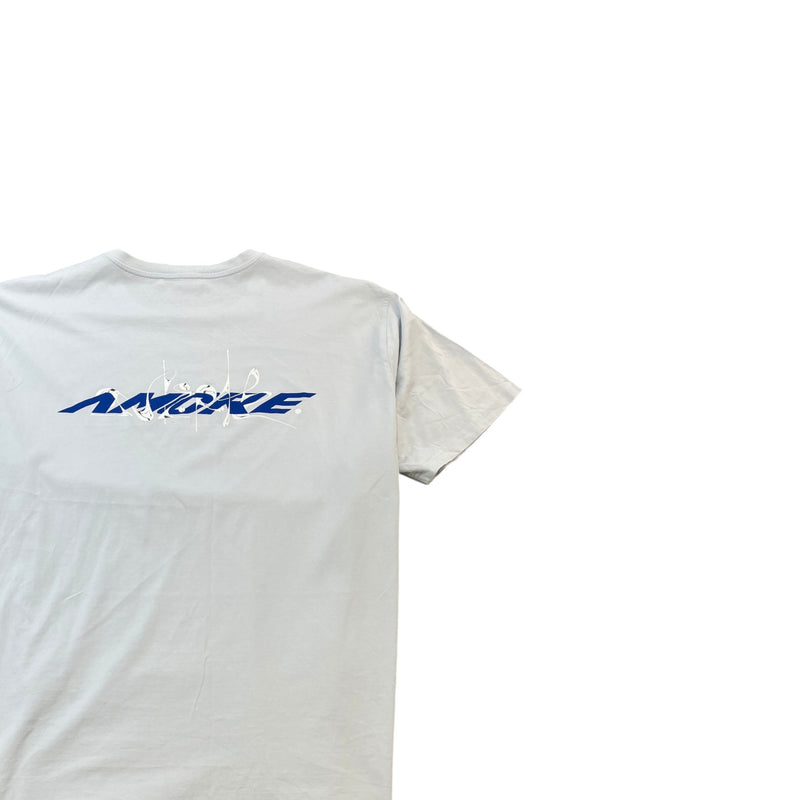 Men's Logo Print T-Shirt Blue Size XXXL