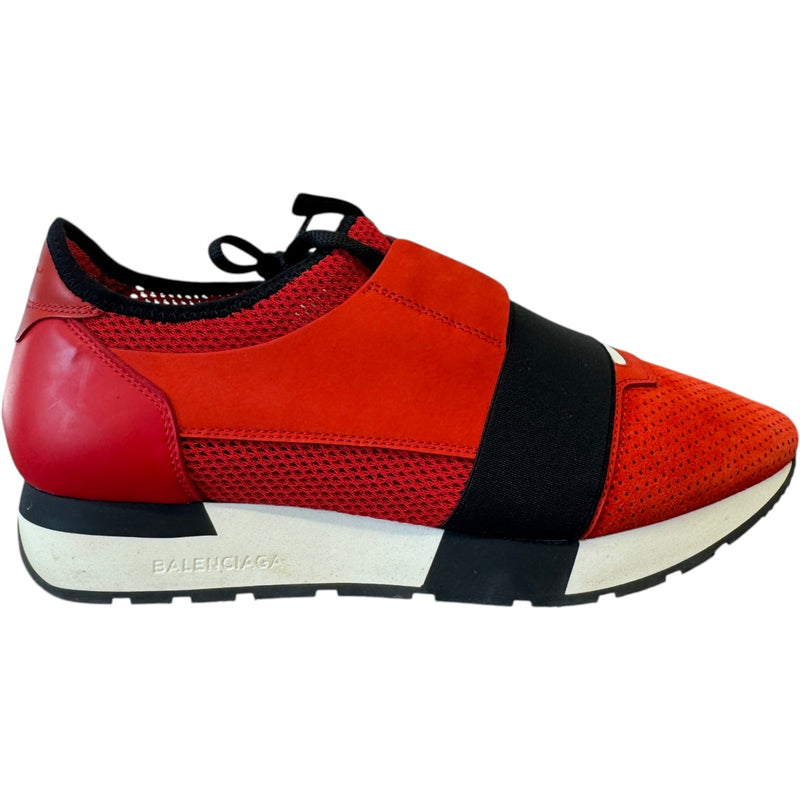 Men's Race Runner Low Trainers Red Size UK 7 / EU 41