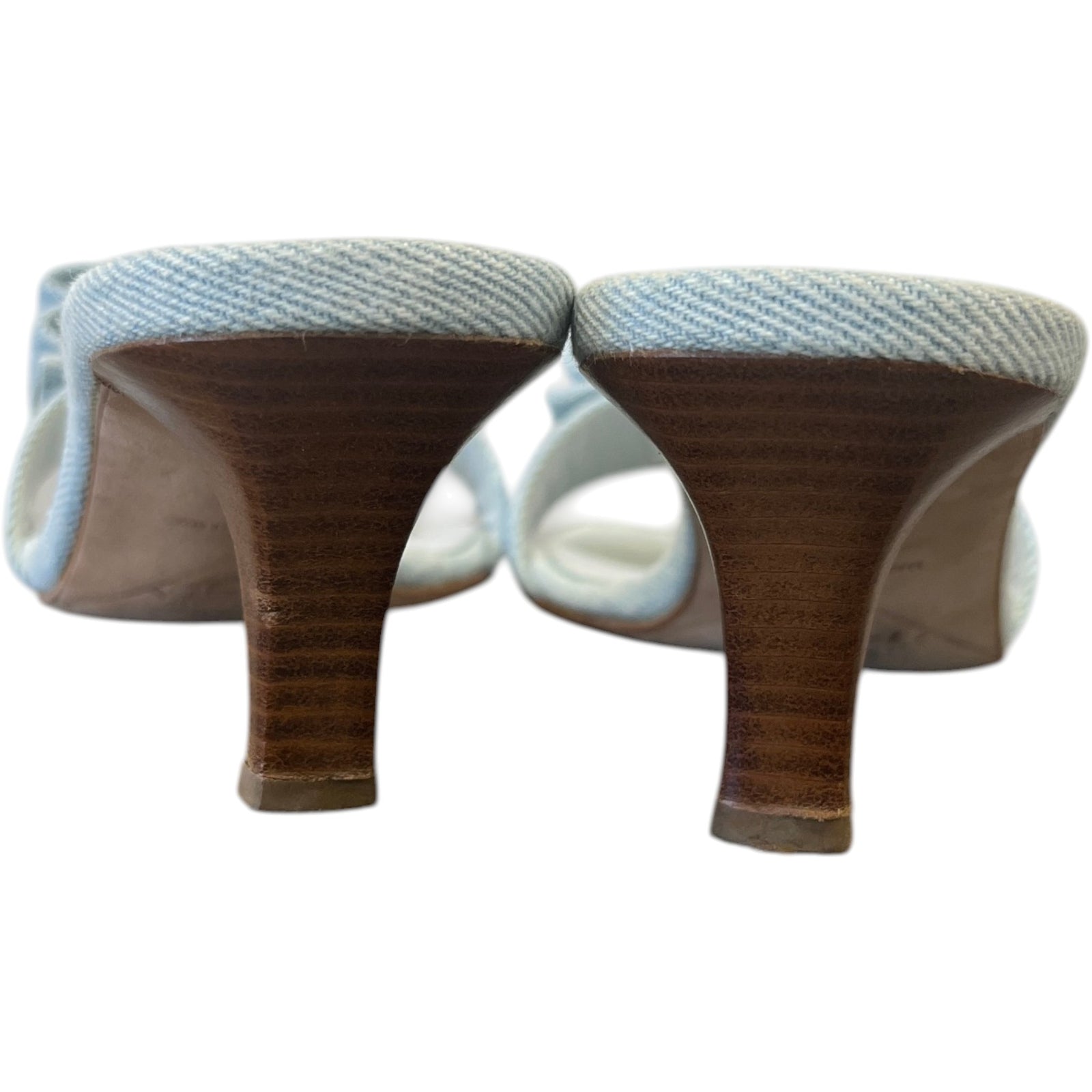 Women's CC Bow Kitten Heels Blue Size UK 4 / EU 37 - Photo 7