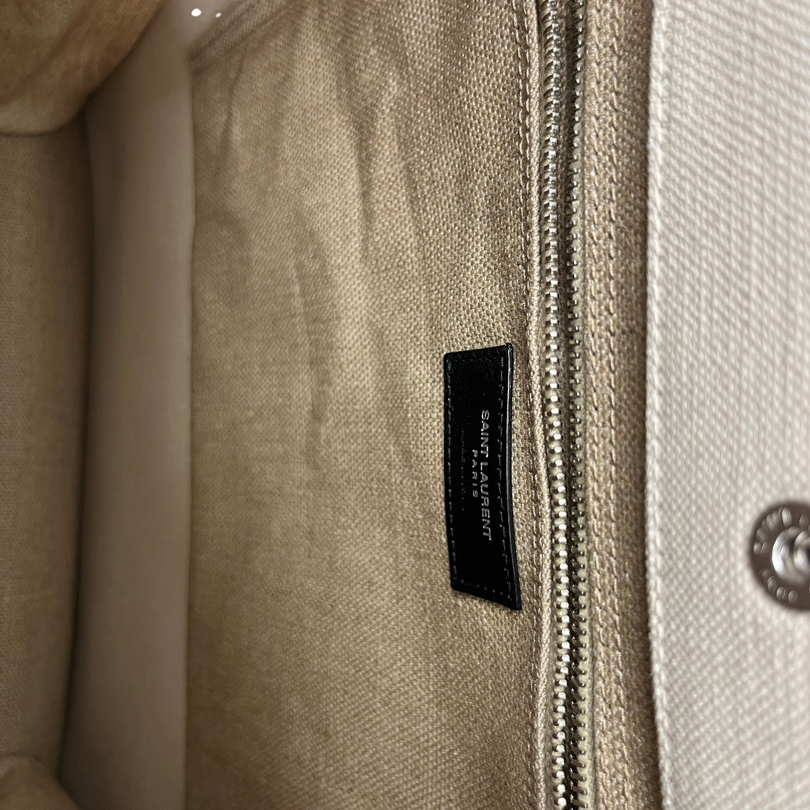 Women's Small Rive Gauche Tote Handbag Beige - Photo 13