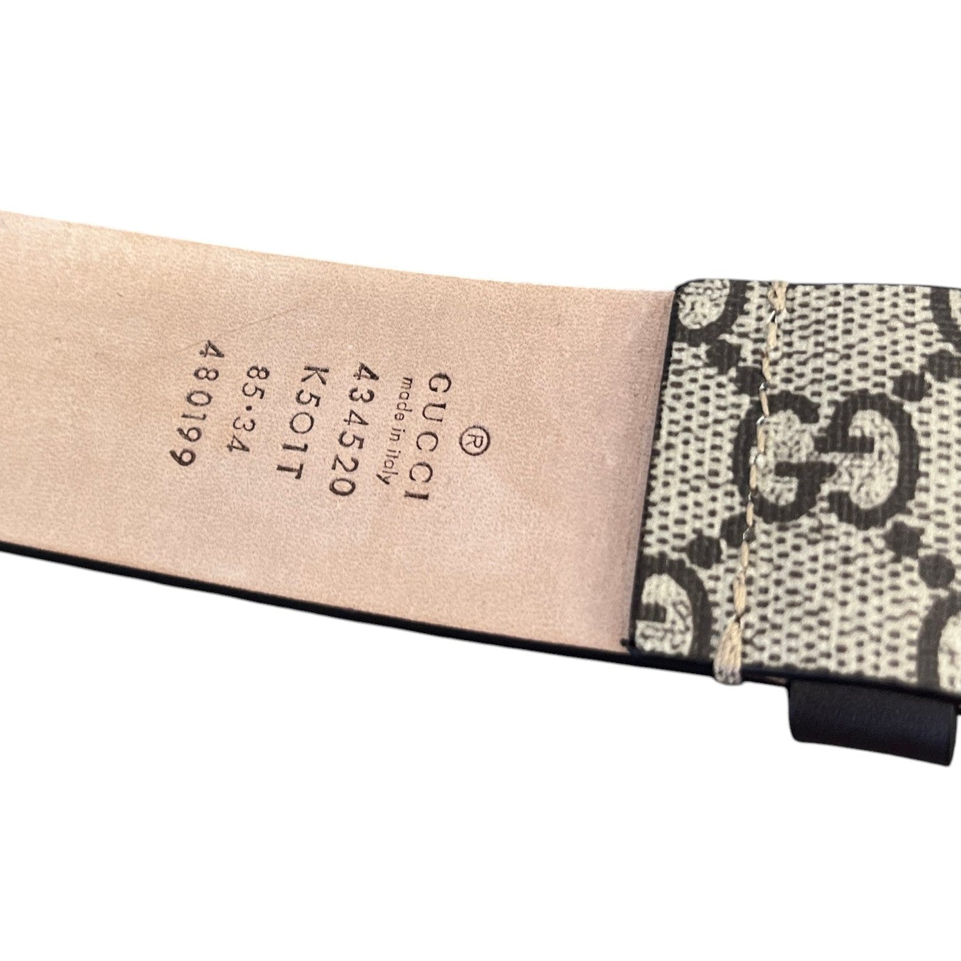 Gucci Women's Kingsnake Print GG Supreme Belt Beige - Photo 8