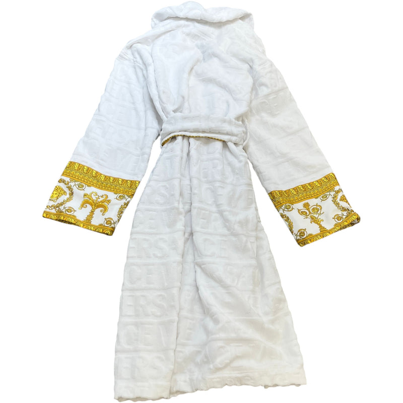 Men's I ♡ Baroque Bath Robe White Size L