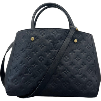 Women's Monogram Empreinte Montaigne Handbag Black