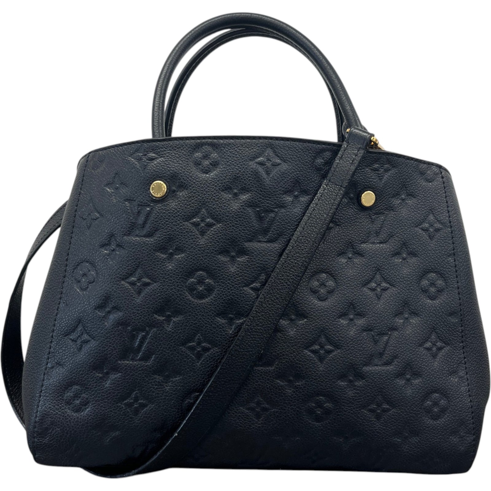 Women's Monogram Empreinte Montaigne Handbag Black - Photo 1