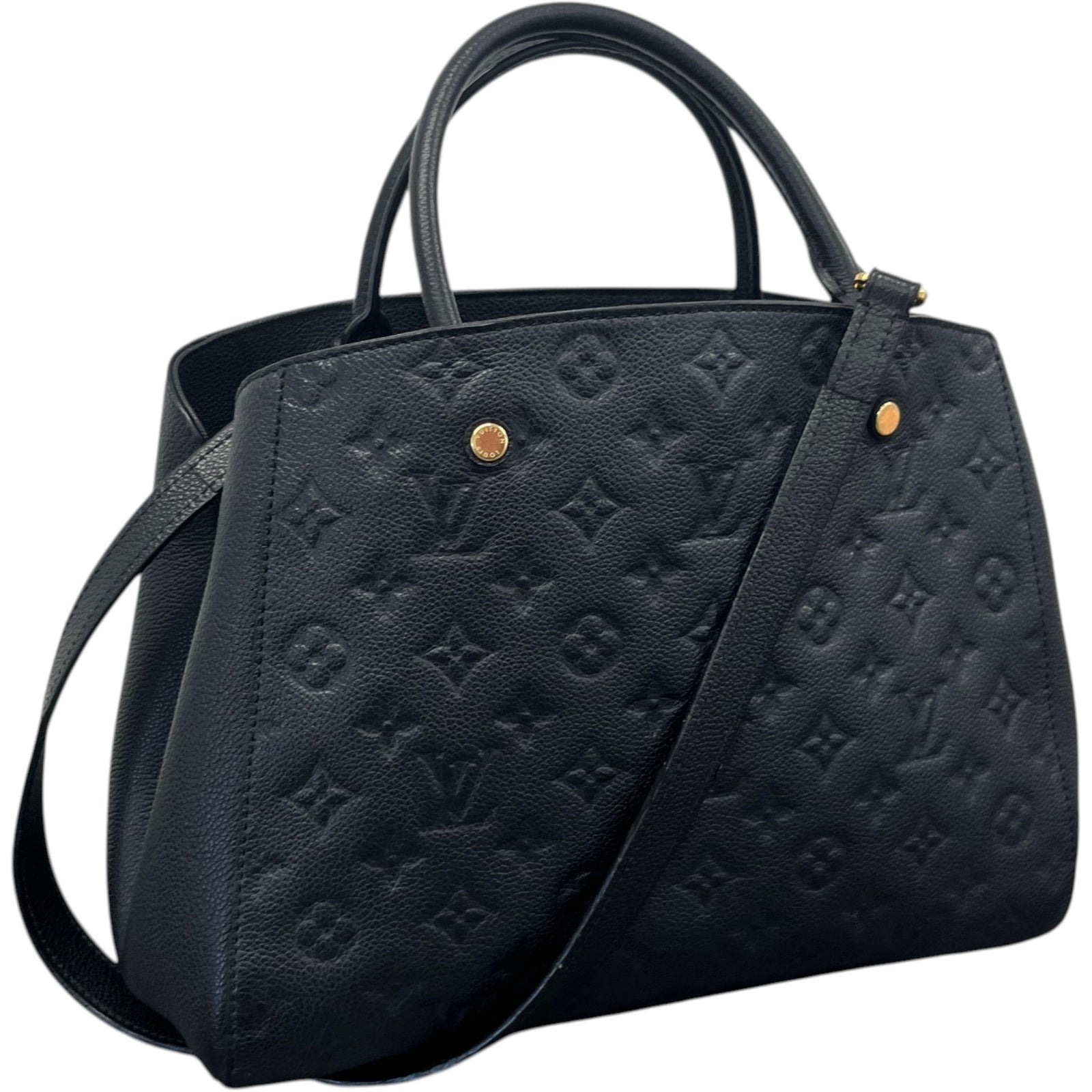 Women's Monogram Empreinte Montaigne Handbag Black - Photo 4