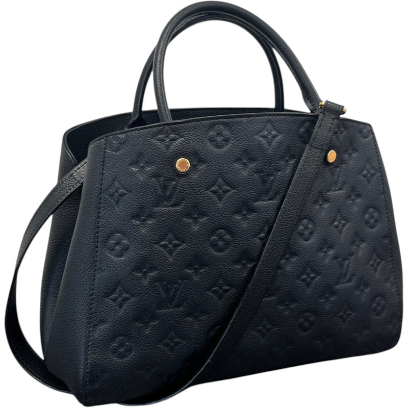 Women's Monogram Empreinte Montaigne Handbag Black