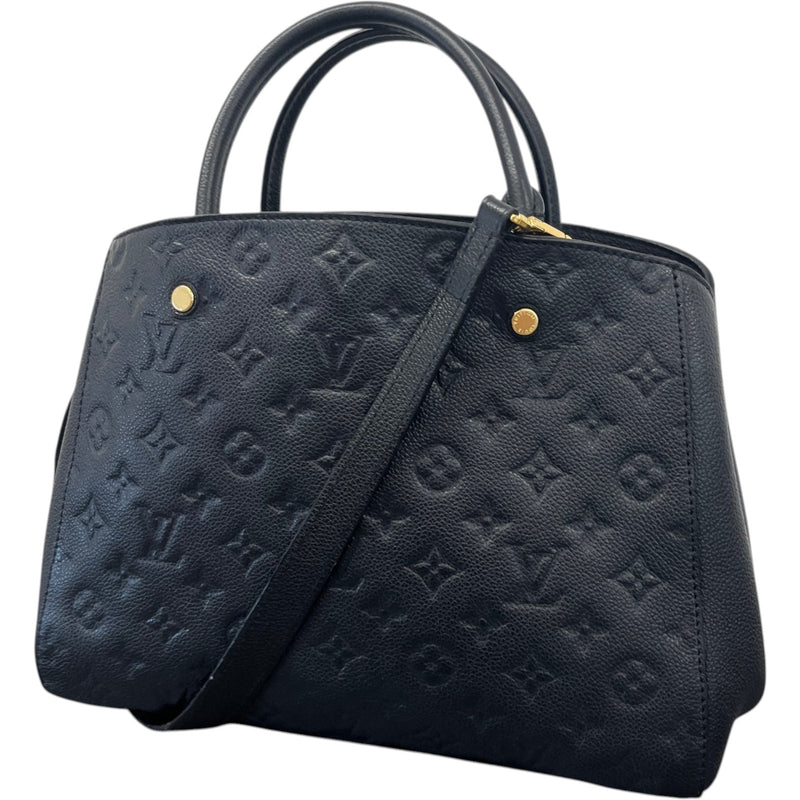 Women's Monogram Empreinte Montaigne Handbag Black