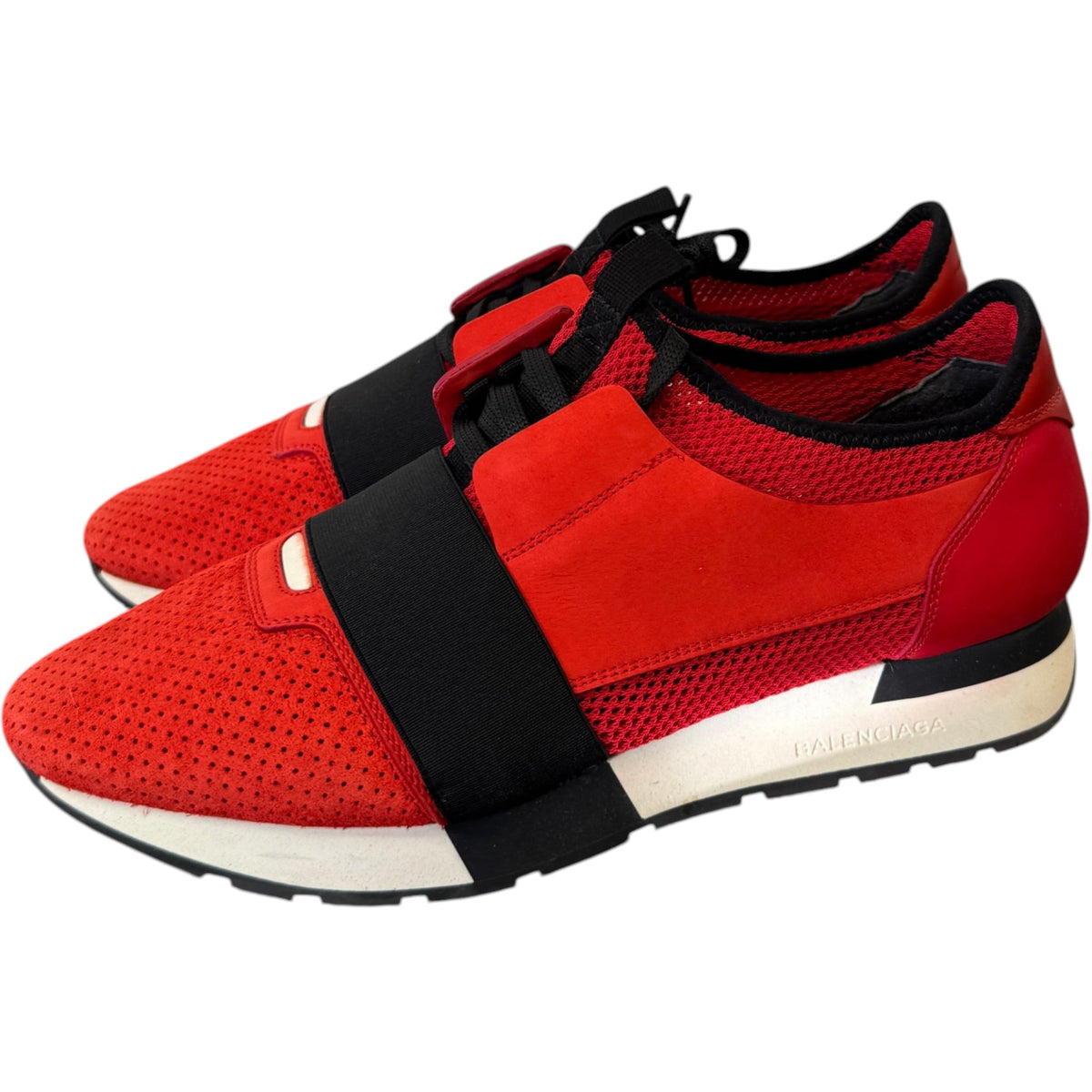 Men's Race Runner Low Trainers Red Size UK 7 / EU 41 - Photo 3