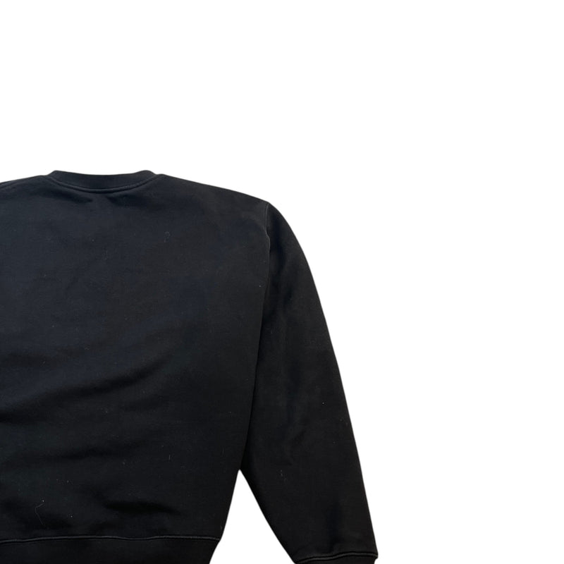 Men's Embroidered Logo Sweatshirt Black Size L