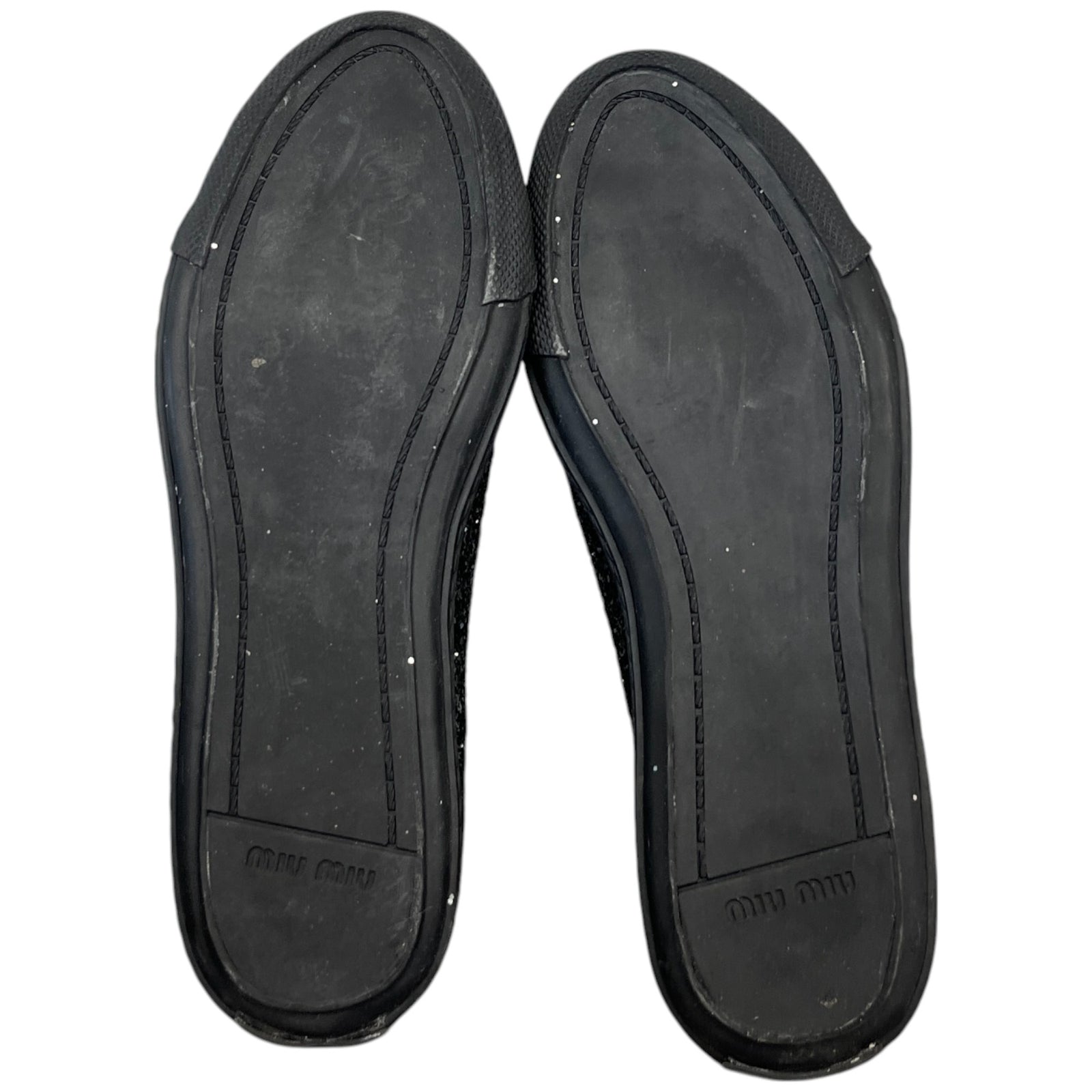 Women's Flat Sole Glitter Low Trainers Black Size EU 36 / UK 3 - Photo 11