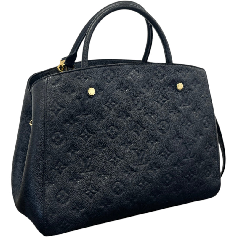 Women's Monogram Empreinte Montaigne Handbag Black