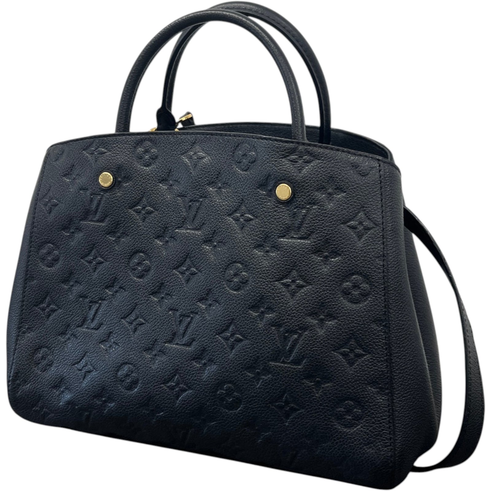 Women's Monogram Empreinte Montaigne Handbag Black - Photo 9