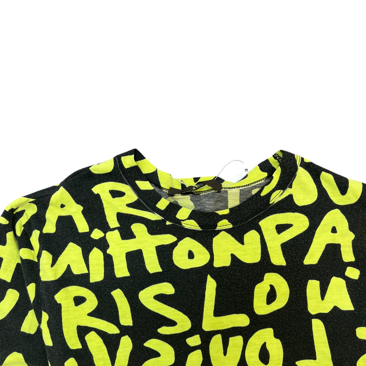 Men's X Stephen Sprouse Graffiti Print T-Shirt Yellow Size S - Photo 5