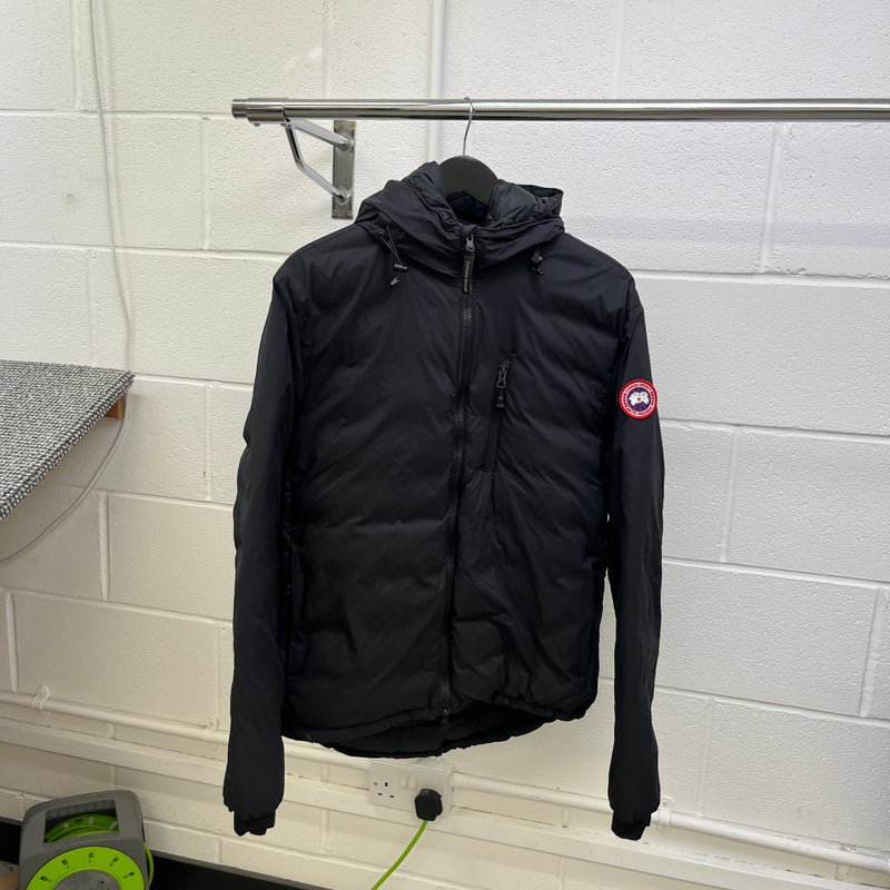 Men's Lodge Hoody Down Jacket Black Size L