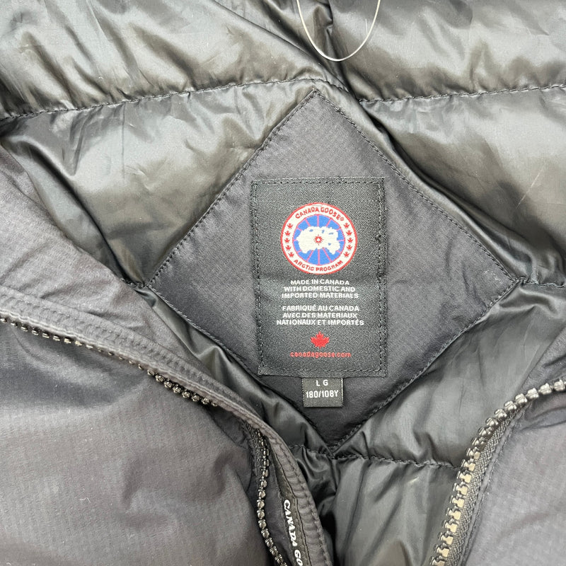 Men's Lodge Hoody Down Jacket Black Size L