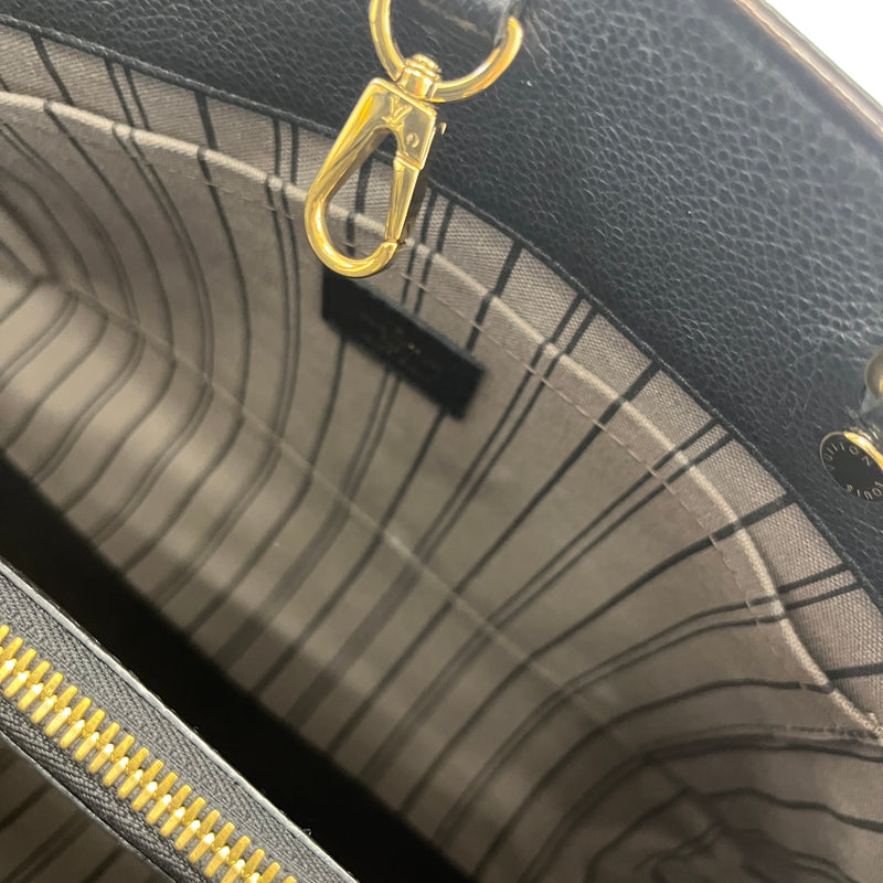 Women's Monogram Empreinte Montaigne Handbag Black