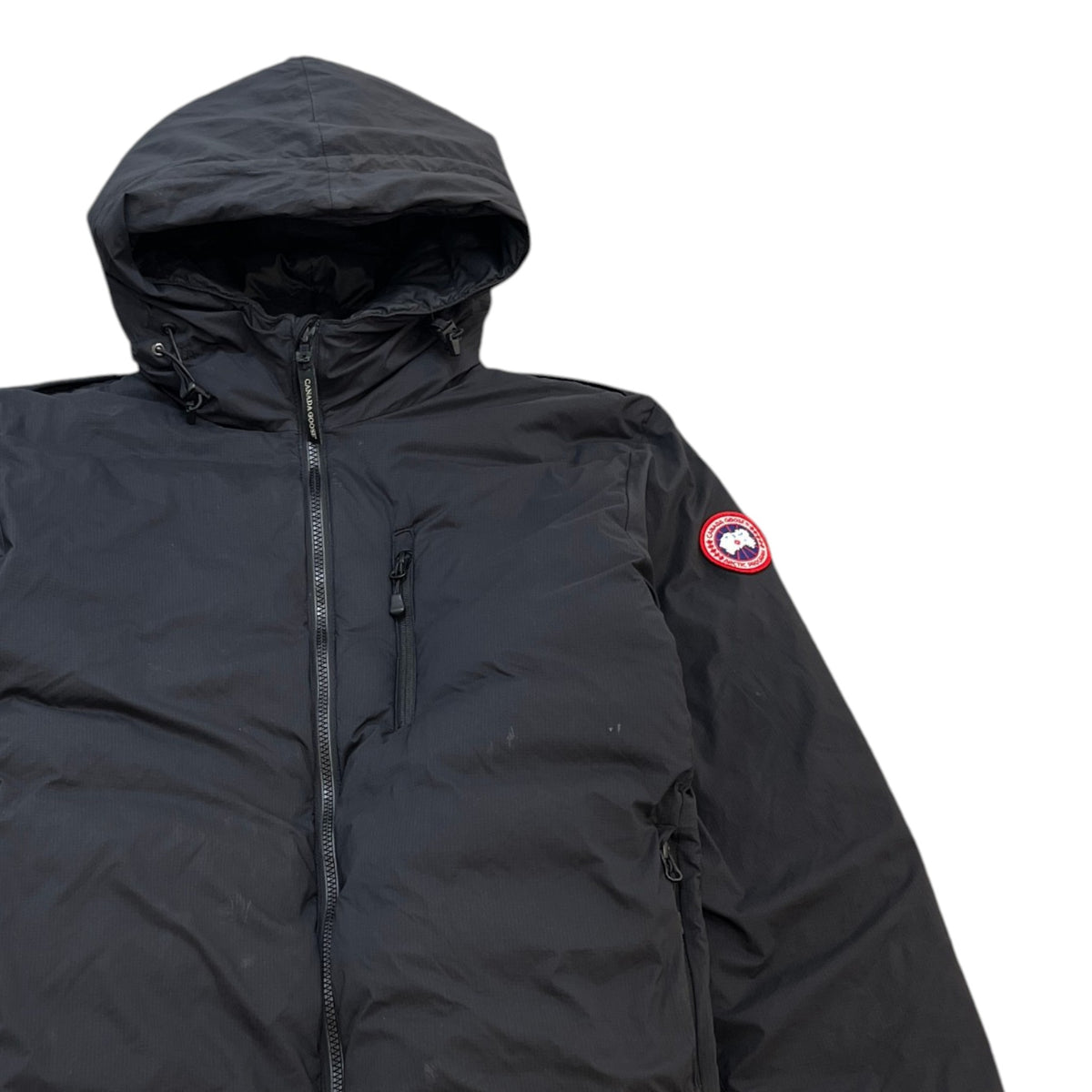 Men's Lodge Hoody Down Jacket Black Size L - Photo 3