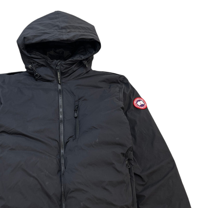 Men's Lodge Hoody Down Jacket Black Size L