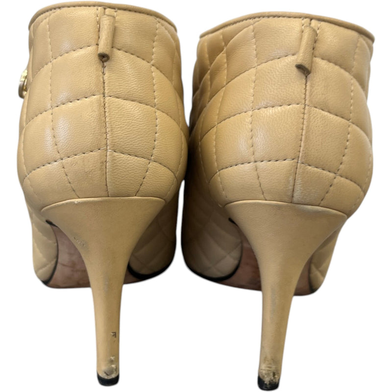 Women's Vintage 2007 Quited Boots Beige Size EU 38 / UK 5