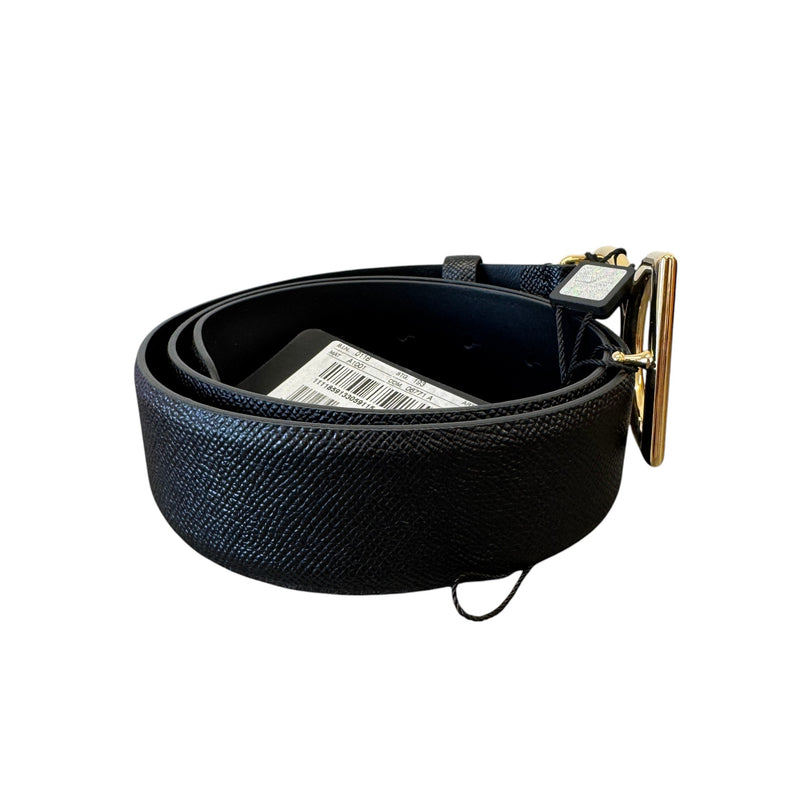 Women's Logo Buckle Belt Black Size 85CM / UK 10