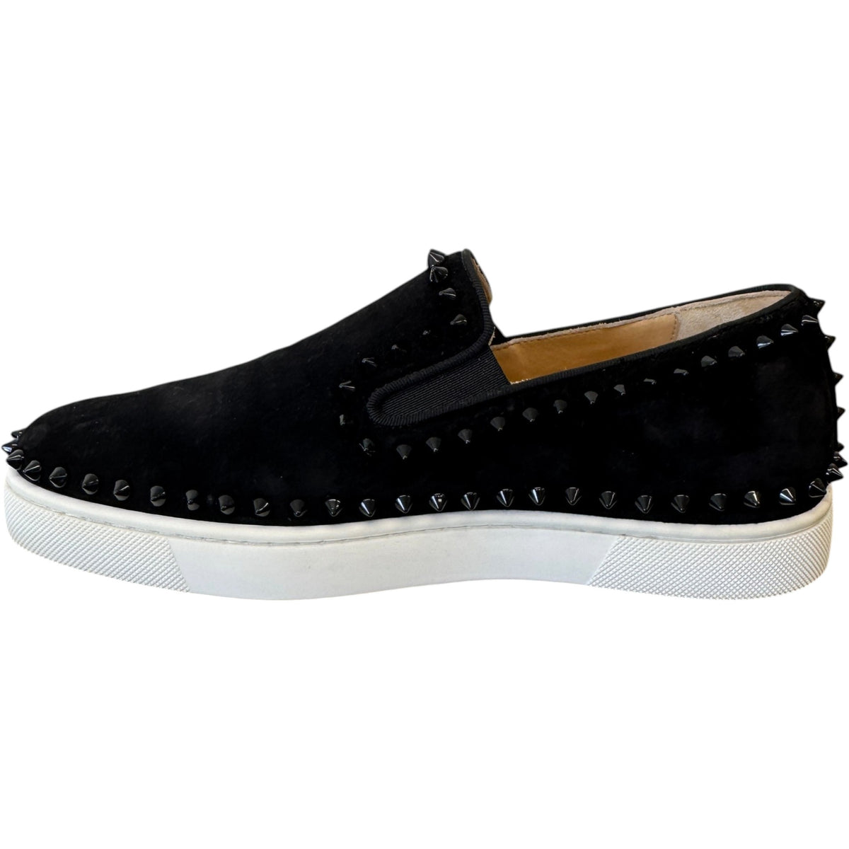 Men's Pik Boat Spike Loafers Black Size UK 6 / EU 40 - Photo 2