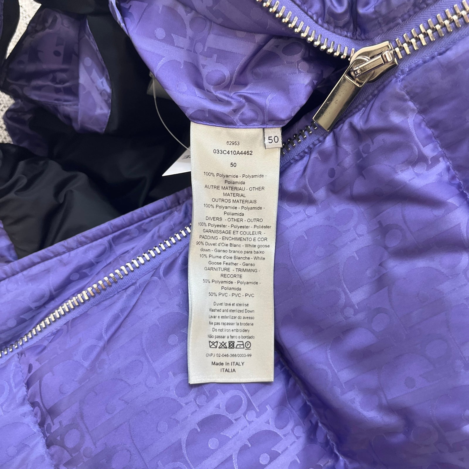 Men's Oblique Gilet Purple Size IT 50 / L - Photo 5