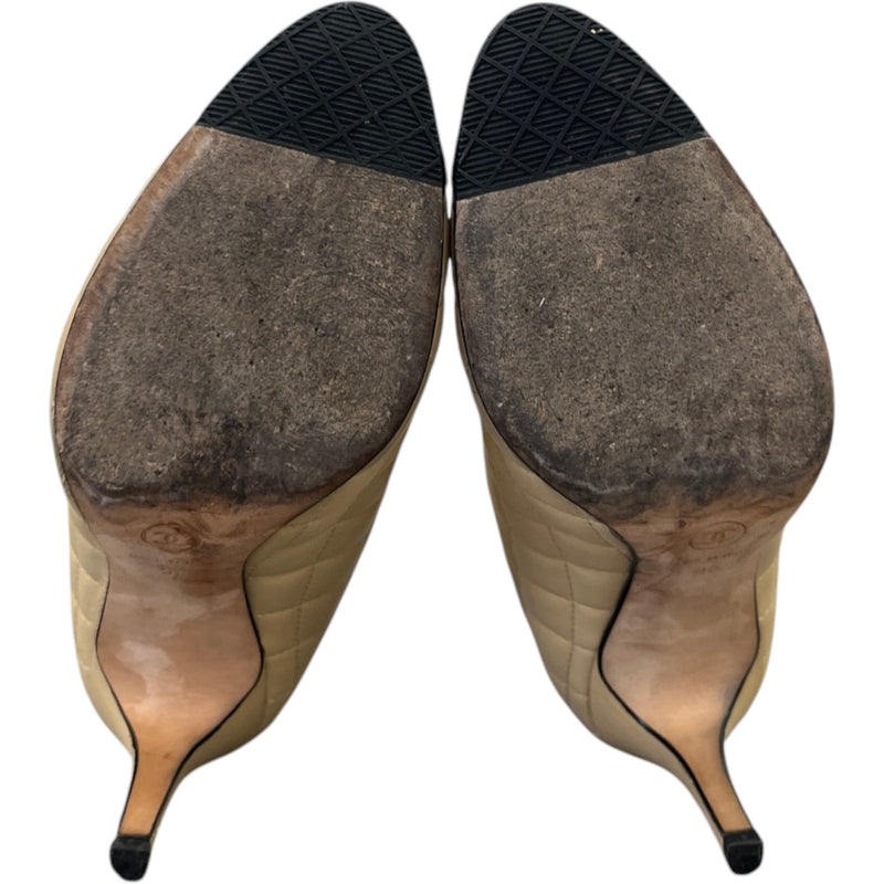 Women's Vintage 2007 Quited Boots Beige Size EU 38 / UK 5