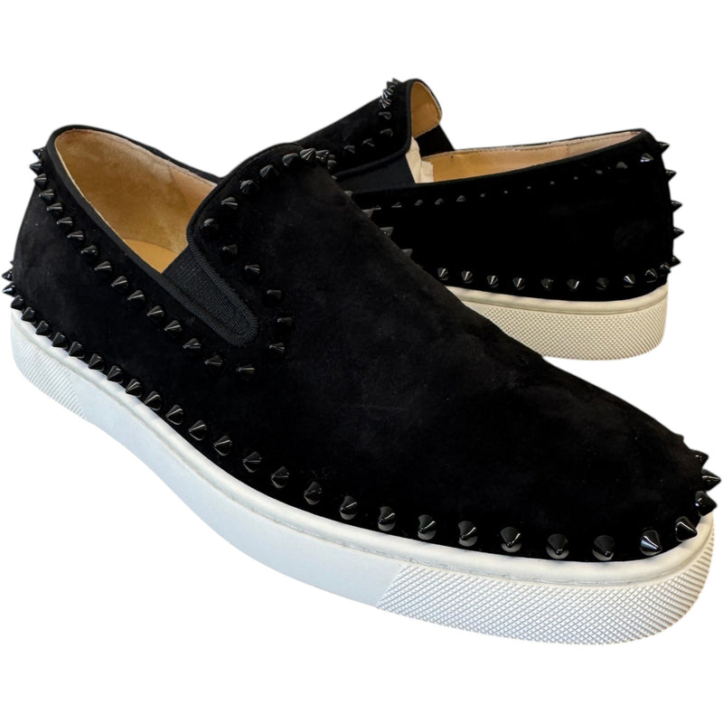 Men's Pik Boat Spike Loafers Black Size UK 6 / EU 40