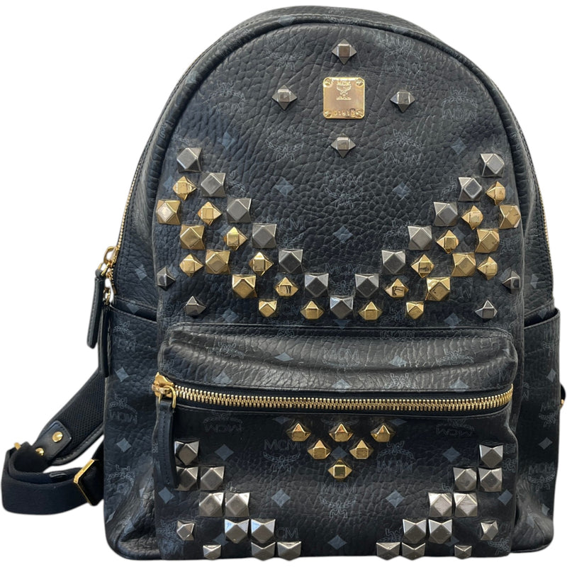 Men's Visetos Shark Studded Bag Black