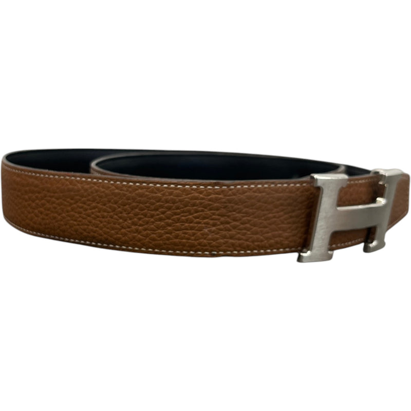 Men's Reversible H Belt Brown Size 32"