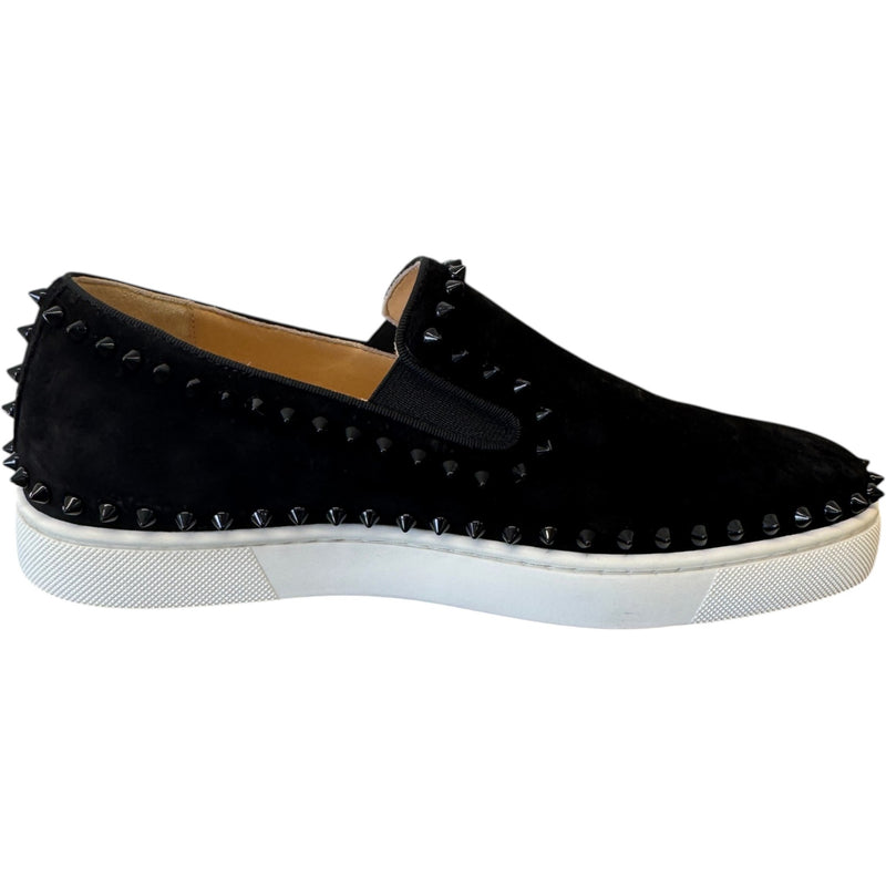 Men's Pik Boat Spike Loafers Black Size UK 6 / EU 40