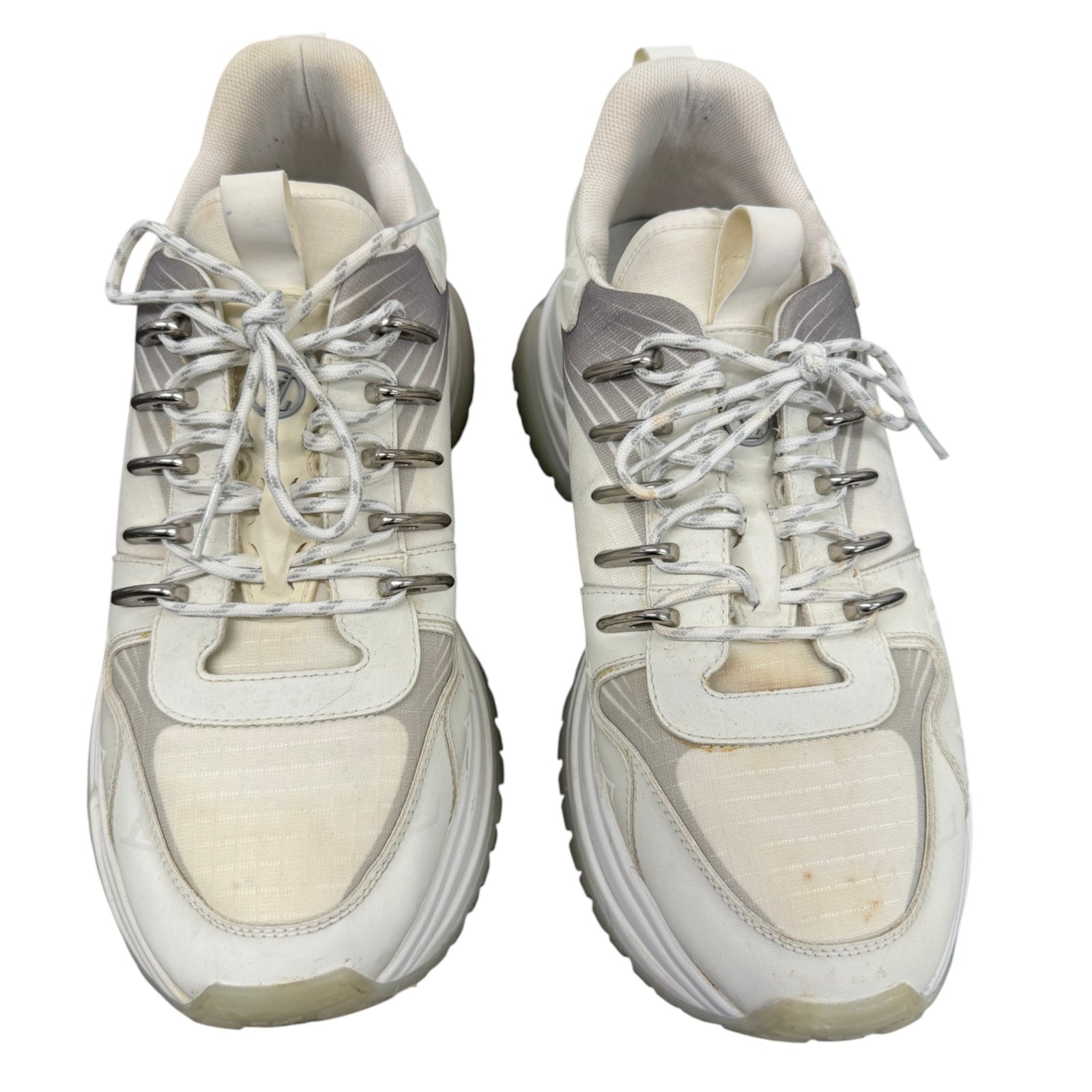 Men's Pulse Monogram Low Trainers White Size EU 40 / UK 6 - Photo 6