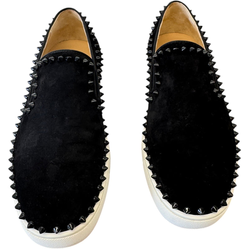 Men's Pik Boat Spike Loafers Black Size UK 6 / EU 40